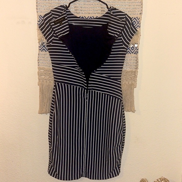 Banana Republic  Short Sleeve Sheath Petite Stripe Dress - Picture 6 of 10
